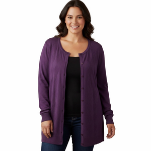 CARROLL Reed Soft Purple Cardigan, Lady’s Size 3X, EUC